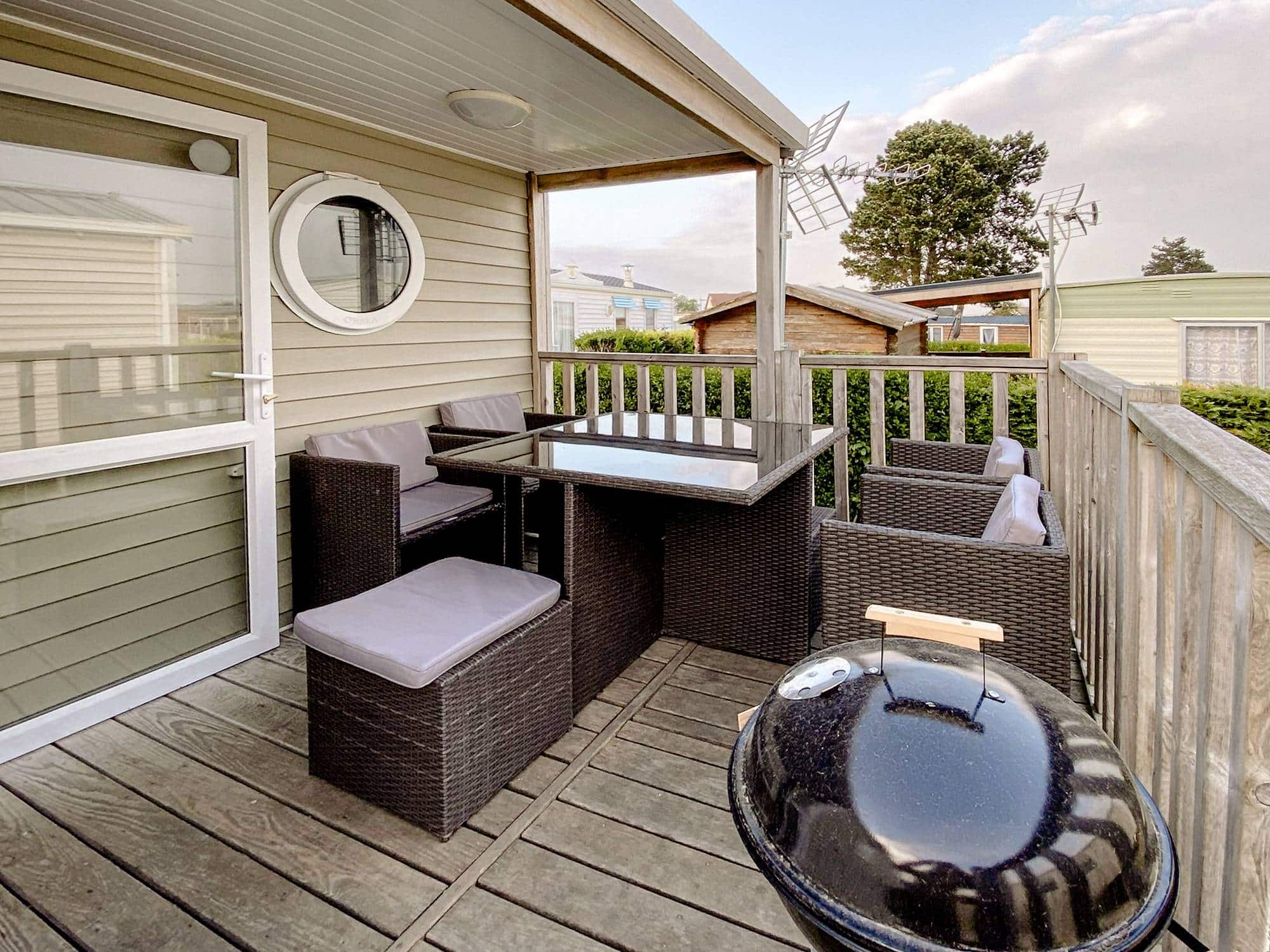 mobil home terrasse
